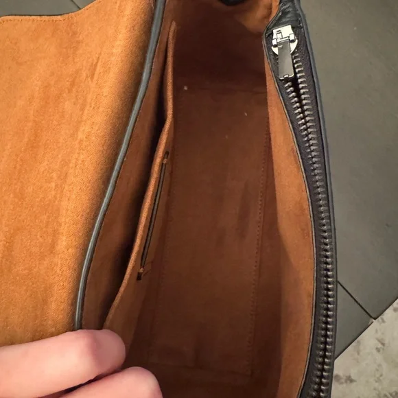 Black leather Coach purse - Picture 6 of 8